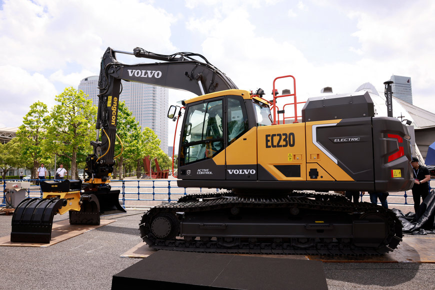 Volvo CE launched the EC230 Electric, Asia's first 20-ton mid-size excavator in Japan