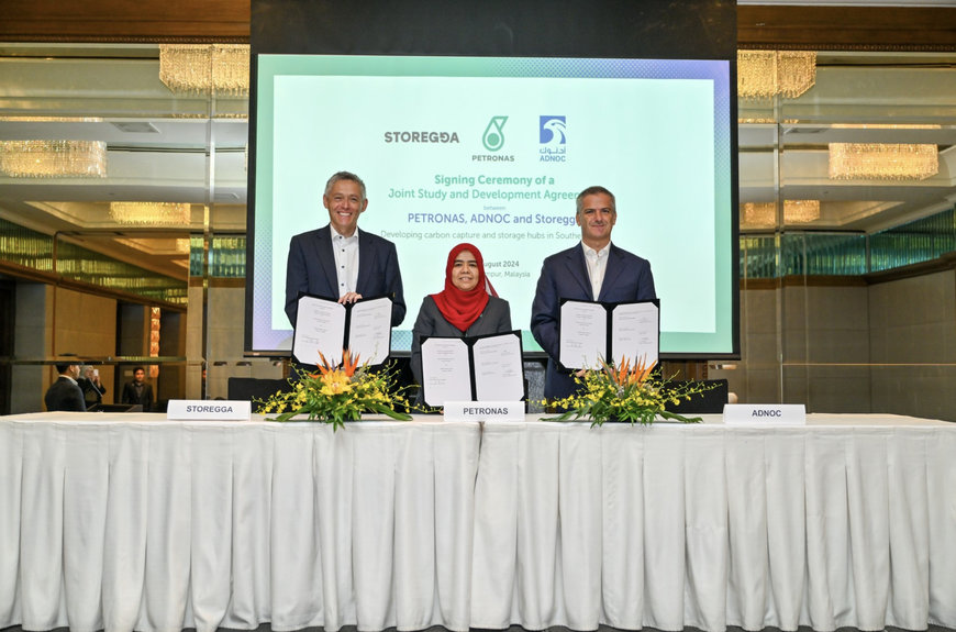 PETRONAS, ADNOC AND STOREGGA TO COLLABORATE ON OFFSHORE CARBON CAPTURE AND STORAGE IN MALAYSIA