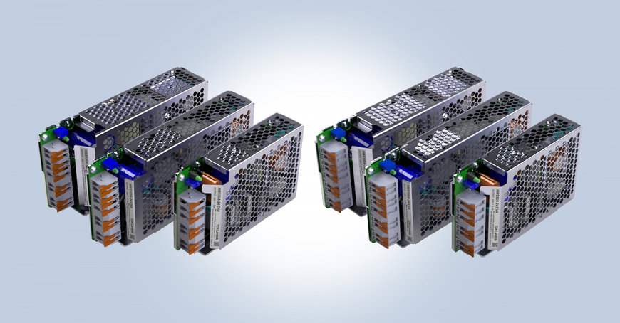 50W to 150W industrial power supply series enhanced with the option for push-in wire terminations